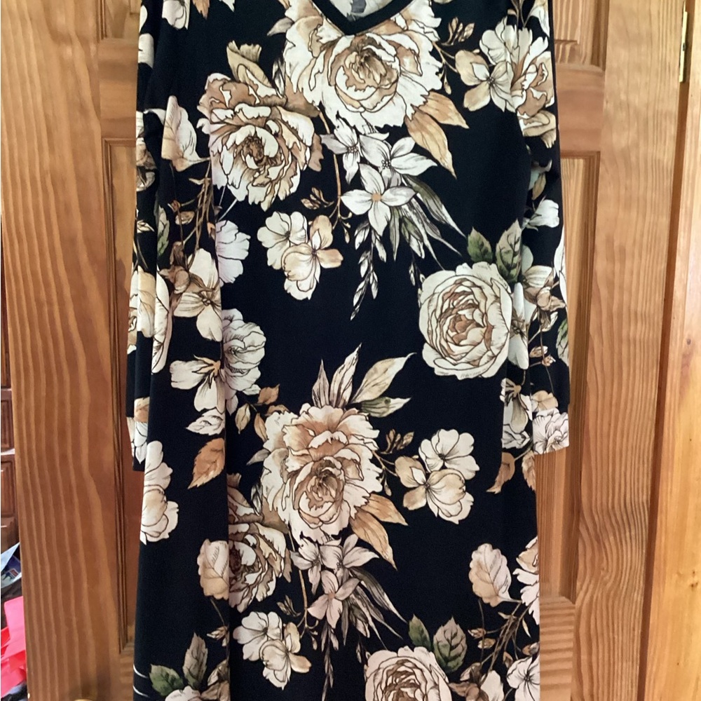 LuLaRoe Emily long sleeved dress in floral